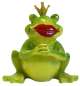 Preview: 2er Set Lustiger Frosch mit Kussmund oder Brille mittel ca. 12 cm - Dekofigur